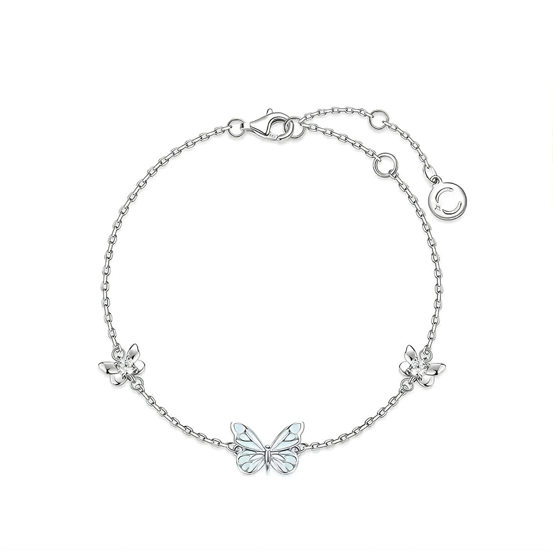 PULSERA MARIPOSA AZUL SUEÑO LUMINOSO