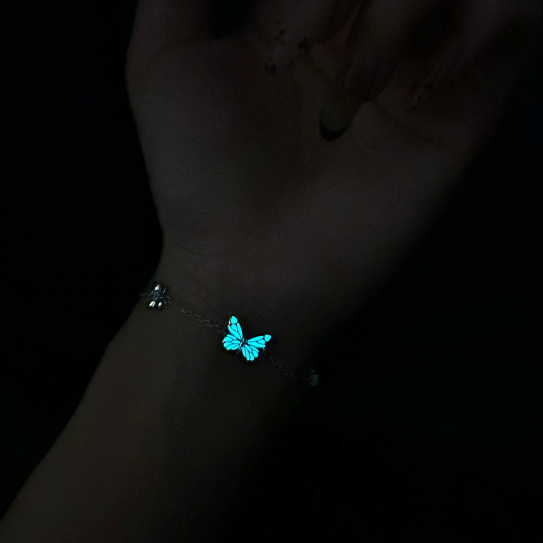 PULSERA MARIPOSA AZUL SUEÑO LUMINOSO