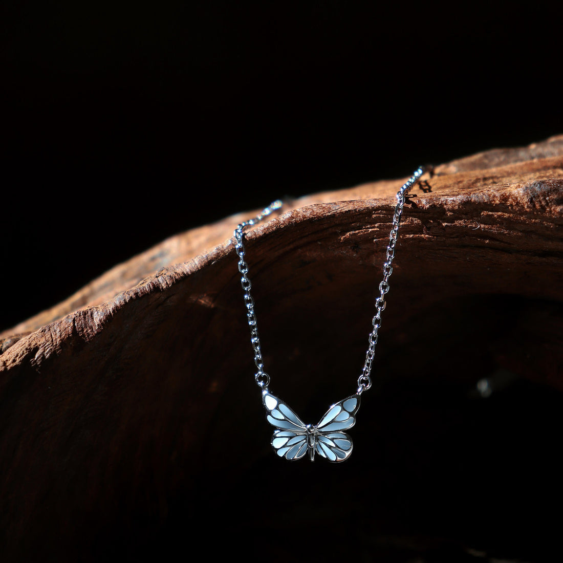 PULSERA MARIPOSA AZUL SUEÑO LUMINOSO
