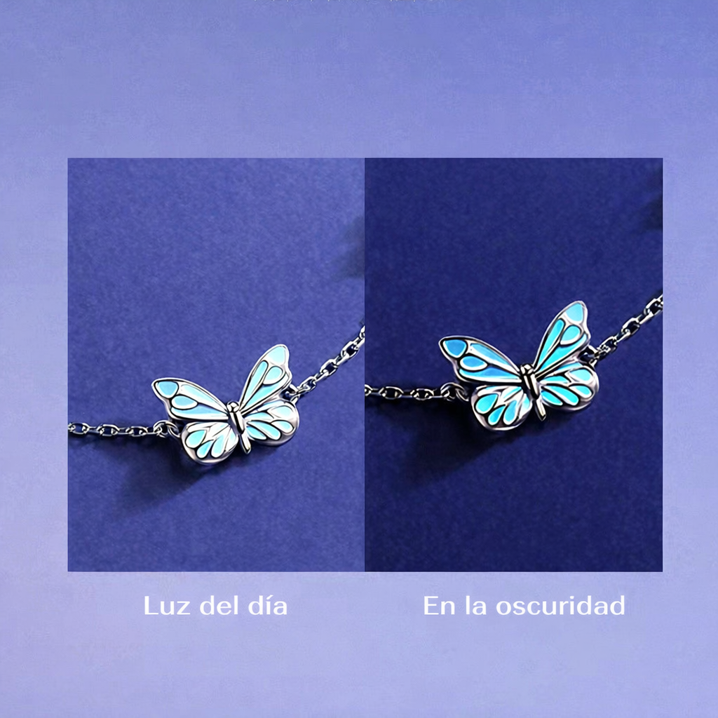 PULSERA MARIPOSA AZUL SUEÑO LUMINOSO